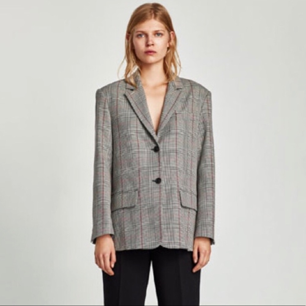 Zara Checkered Blazer